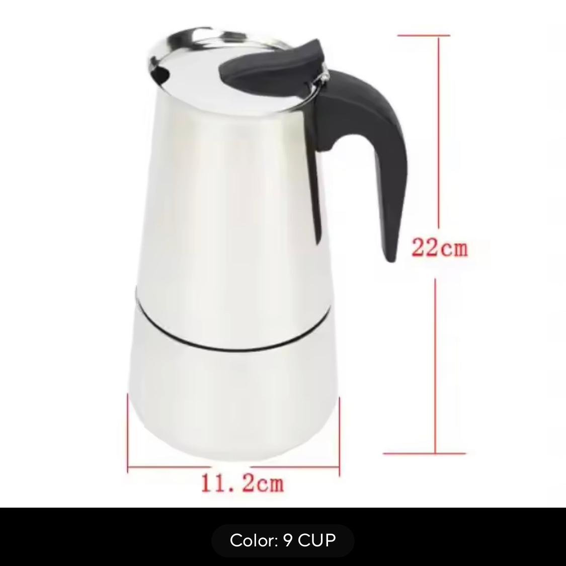 CAFETERA ITALIANA MOKA ESPRESSO 9 TAZAS