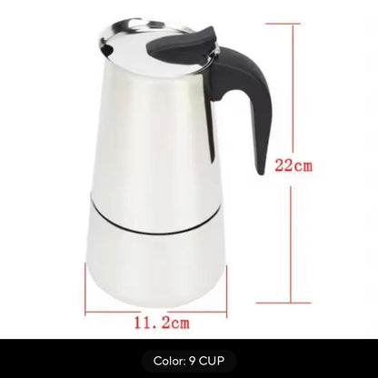 CAFETERA ITALIANA MOKA ESPRESSO 9 TAZAS