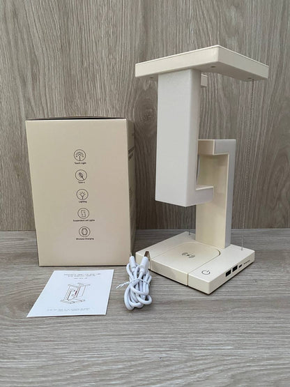 Lampara Flotante con Base Carga Inalámbrica