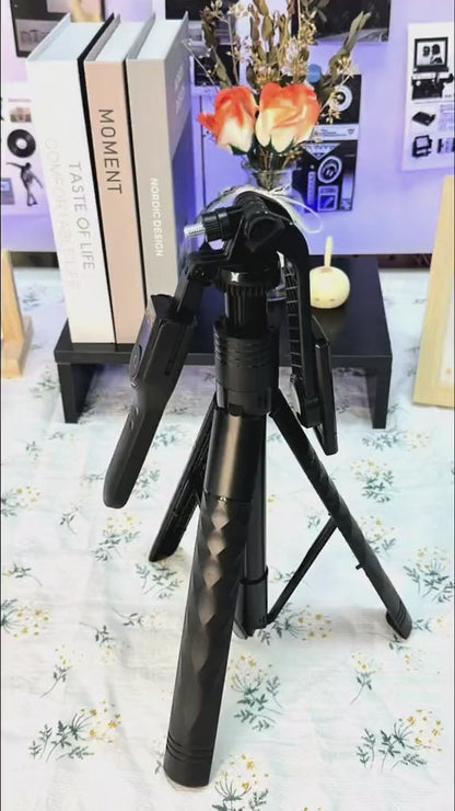 Selfie Stick 3 En 1 Tripode C. Bluetooth