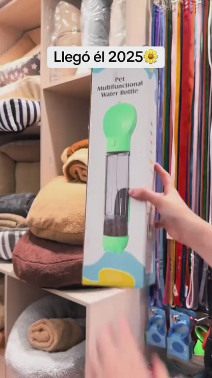 botella multiusos 3 en 1 para mascotas