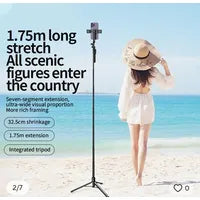 Selfie Stick 3 En 1 Tripode C. Bluetooth